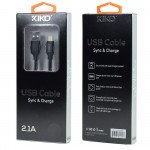 Wholesale IP Lighting 2.1A Strong Heavy Duty Armor USB Cable 3FT (Black)